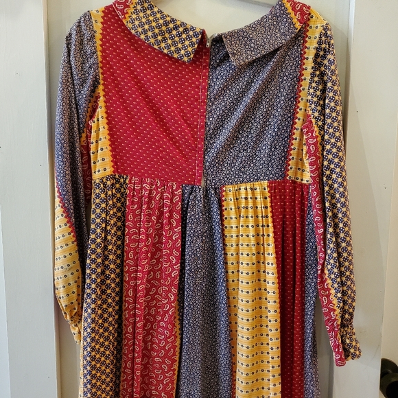 ✨️vintage✨️ Unbranded patchwork dress size M - Picture 7 of 7